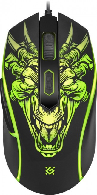 Гејминг глушец Defender Monstro GM-510L, 3200 DPI, со USB кабел, црн