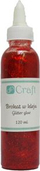 Ngjitës me shkëlqim DP Craft Glitter In Glue, 120ml, i kuq