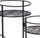 Set mbajtëse lulesh Atmosphera Interior Designer, set 3 copë, lartësia 66 cm, e zezë