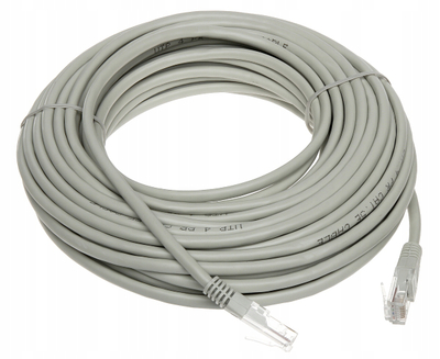 Kabllo rrjeti UTP Patchcord RJ45, Cat.5e, 15m, gri