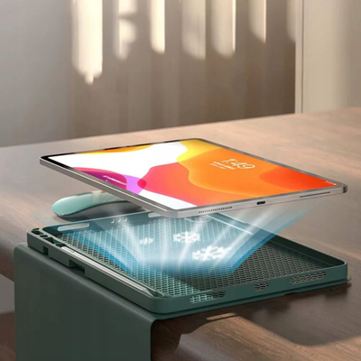 Mbështjellës me tastierë Bluetooth dhe touchpad për Xiaomi Pad 7/Pad 7 Pro 11.2", i gjelbër