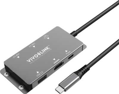 Docking station VivoLink USB C Station Replicator, HDMI, 65W, e zezë