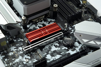 Ftohës SSD M.2 Enermax ESC001, pasiv, për kompjuter dhe PS5, i kuq