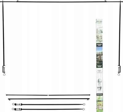 Shirit dekorativ tavoline Atmosphera Interior Designer, 200cm, strukturë hekuri, i zi