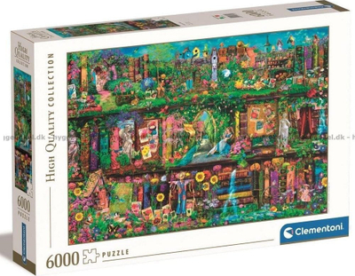 Puzzle Clementoni Garden Shelf, 6000 copa, shumëngjyrësh