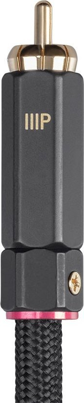 Kabllo koaksiale audio video Monoprice Onix, 6 ft, RCA Subwoofer, e zezë