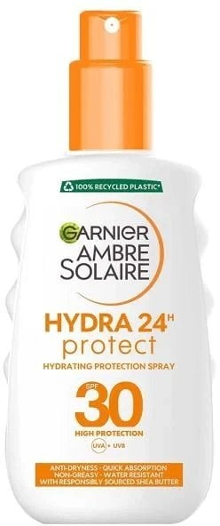 Spray mbrojtës dielli Garnier Ambre Solaire Hydra 24h, SPF30, 200ml