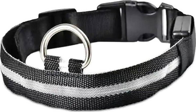 Qafore LED për qen Aigato AG232D, 32–37 cm, e zezë
