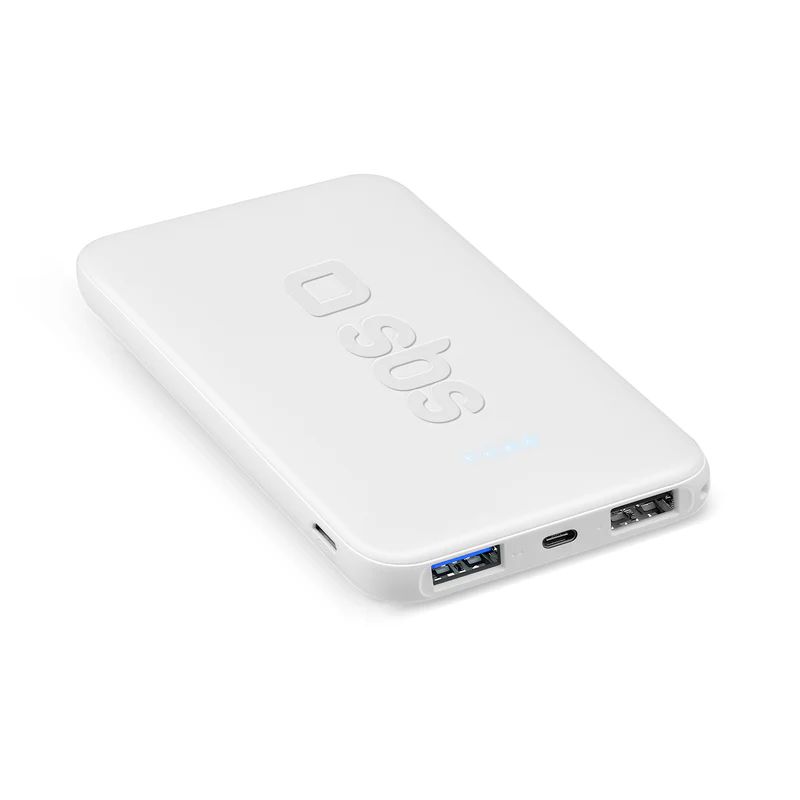 Powerbank SBS, 5,000mAh, 10W, i bardhë