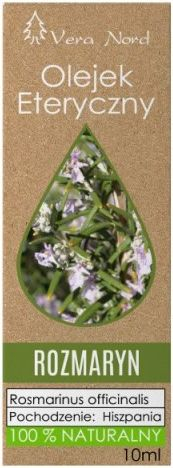 Vaj esencial Vera Nord me rozmarinë, 100% natyral, 10 ml, i tejdukshëm