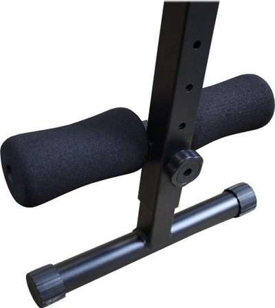 Stol pjerrët për ushtrime MASTER Incline Bench, i rregullum, i palosshëm, i zi