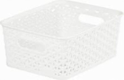 Shportë organizuese Curver Small Storage Basket, 4L, plastike, e bardhë