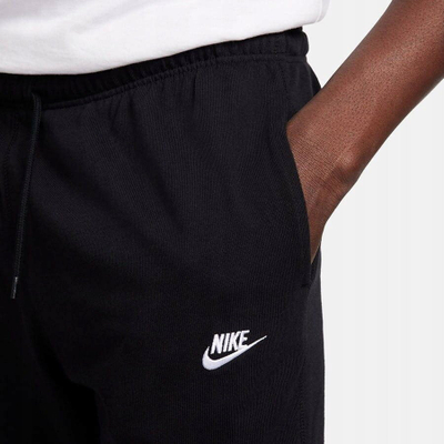 Pantallona sport Nike Club Knit, për burra, me pranga, të zeza