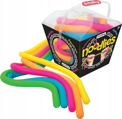 Lodër antistres Schylling Nee Doh Noodlies, set me 5 copë, elastike, shumëngjyrëshe