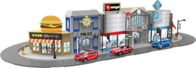 Set lodrash Bburago City Hotel Street Fire, shkallë 1:43, me makinë