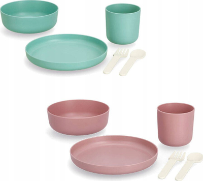 Set enësh për fëmijë Zeller Present, 5 copë, plastikë, rozë