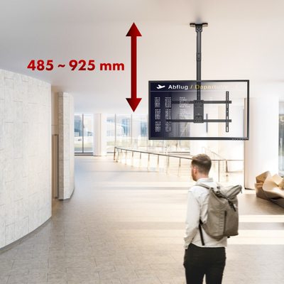 Mbajtëse tavani për TV Maclean MC-112 B, 43-86", 60kg, e zezë