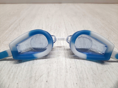 Syze noti Beco Rimini 12+, lente transparente, rrip i rregullueshëm, blu e bardhë