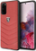 Mbrojtëse telefoni Ferrari për Samsung Galaxy S20, lëkurë, kuilted, e kuqe