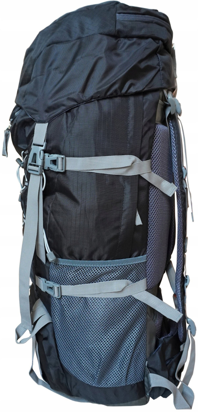 Туристички ранец Kubisport Mountains 75L, многу широк, црн