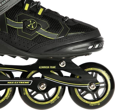 Patina inline Nils Extreme NA9157, madhësia 41, kushineta ABEC9, e zezë