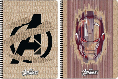 Fletore spirale Avengers Kraft A4, 80 fletë, vija katrore, shumëngjyrëshe