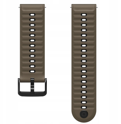 Rrip ore Coros 24mm Watch Band, 24mm, najlon a silikon, kafe