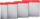 Set shpatullash për lyerje Dedra 15B009, çelik inox, 4 copë, dorezë e kuqe