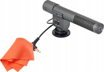 Mikrofon për kamera JJC Mic-1, electret condenser, kardioid, i zi