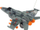 Играчка авион со далечински управувач Leantoys MIG-25, 40MHz, воен, сива камуфлажа