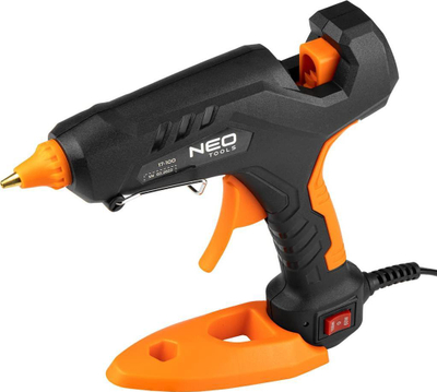 Pistoletë ngjitëse Neo 17-100, 100W, për shkopinj 11mm, portokalli