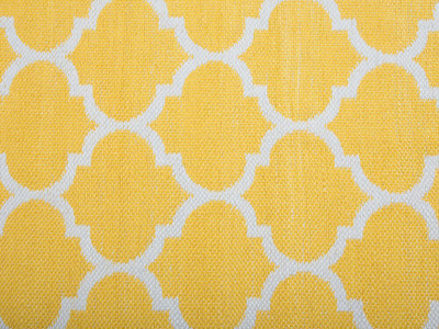 Tapet AKSU Reversible Area Rug, 140 x 200 cm, me figura gjeometrike, i verdhë