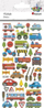 Ngjitëse dekorative Titanum Convex Stickers Vehicles Mix, 50 copë, shumëngjyrëshe