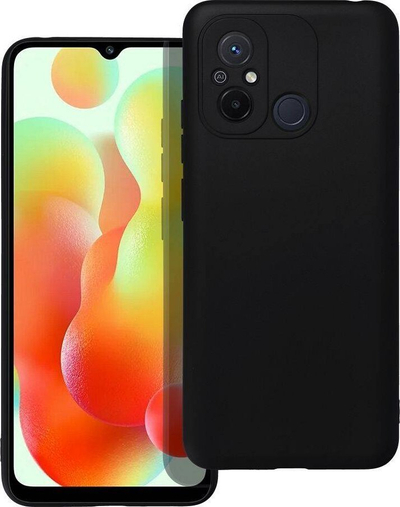 Kllëf telefoni Forcell Soft për Xiaomi Redmi 12C, silikoni, mat, i zi