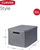 Set kuti organizuese Curver Rattan L, 3 copë, me kapak, antracit