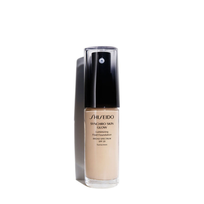 Krem pudër Shiseido Synchro Skin Glow SPF 20, 3 Golden, 30 ml