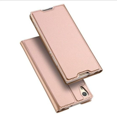 Mbulesë magnetike Dux Ducis Premium për Sony Xperia XA1, nga material ekologjik, rose gold