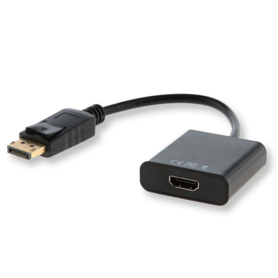 Adapter kabllo DisplayPort në HDMI Savio CL-55, 0.2 m, i zi
