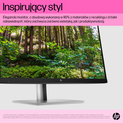 Monitor HP E24t G5 6N6E6AA, 24'', 75Hz, 23.8'', 1920x1080 FullHD, IPS, i zi