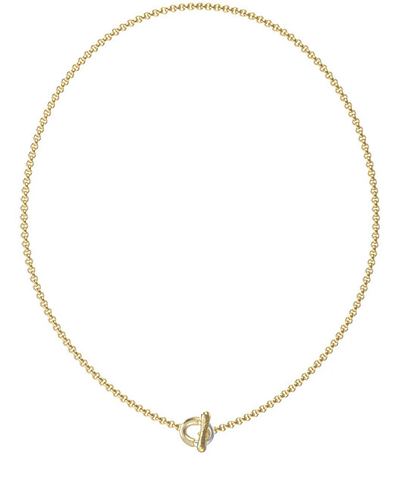 Varëse GUESS Gold Link Pavé T-Bar, ngjyrë ari