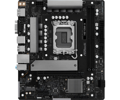 Pllakë amë ASRock H810M-X, Intel H810, LGA 1851, Micro ATX