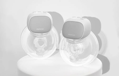 Pompa gjiri Momcozy S9 Pro Double, pa duar, me ekran LED, e bardhë
