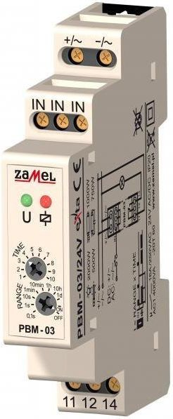 Rele instalimi Zamel PBM-03, bistabile, 24V