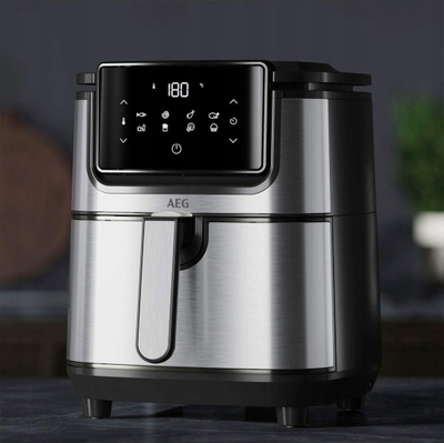 Fritezë ajri AEG AF61-4ST, 1500W, 3.5L, e zezë argjendi
