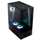 Kullë kompjuteri Invader X Mini Black, mid tower gaming, mban GPU deri në 330mm, e zezë