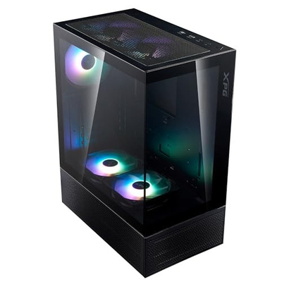 Kullë kompjuteri Invader X Mini Black, mid tower gaming, mban GPU deri në 330mm, e zezë