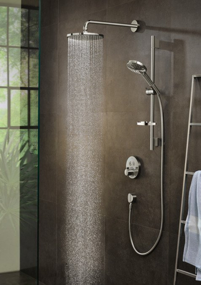 Dush fikse Hansgrohe Raindance Select S 240, krah 390mm, PowderRain, krom