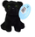 Lodër pelushi Dubi Black Panther, 14cm, e zezë