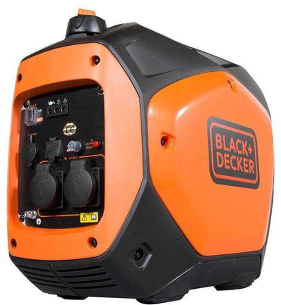 Gjenerator Black+Decker BXGNi2200E, 2.2 kW, inverter benzinë, portokalli