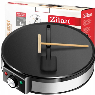 Makineri për palaçinka Zilan ZLN2922, 1200W, pllaka 30cm, e zezë inox